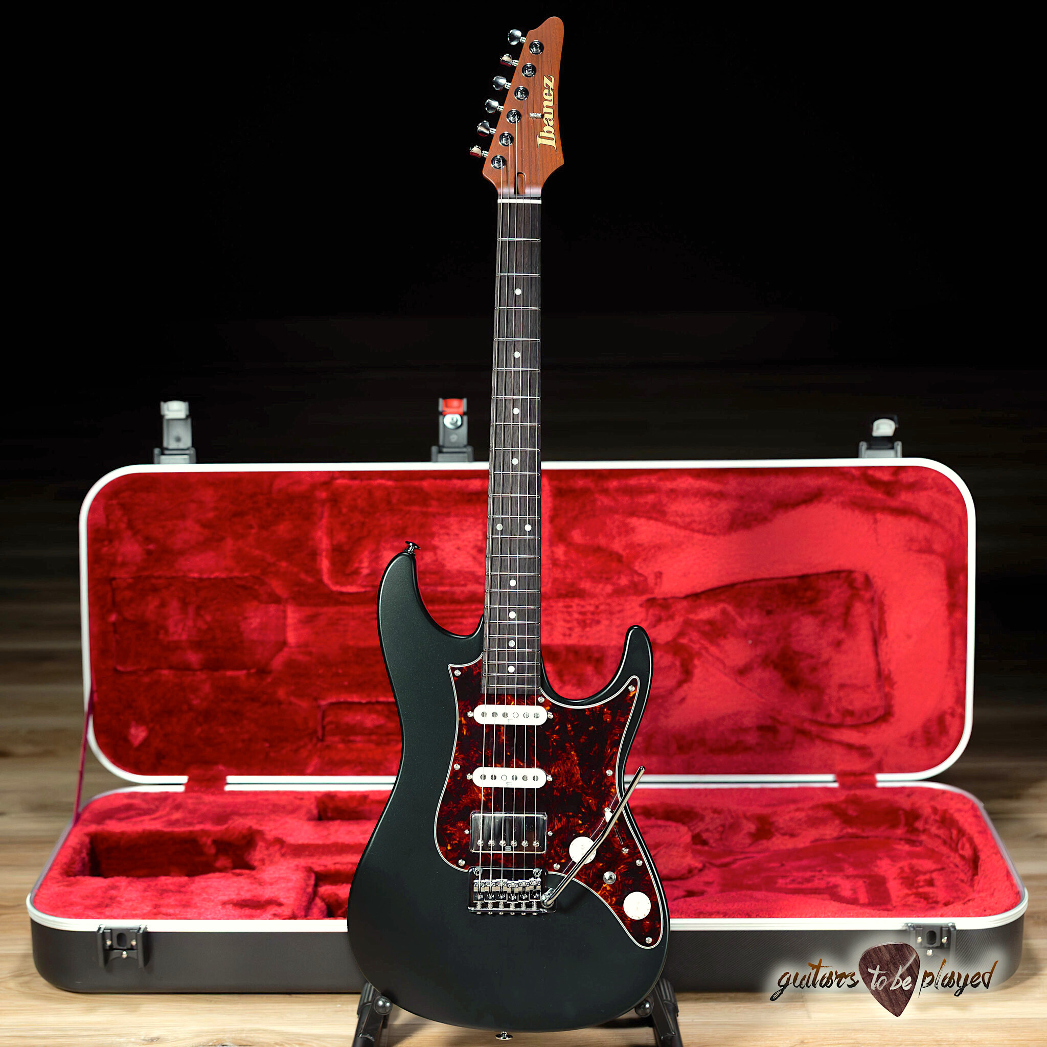 Ibanez AZ2204N Prestige HSS Guitar w/ Case – Ivy Green Metallic