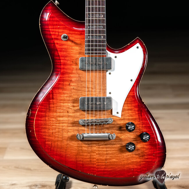 Novo Dealer Limited Serus P2 Chambered Guitar w/ Ellisonic P-90s – Bonfire