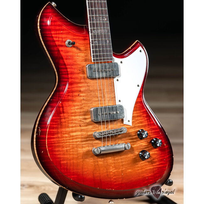 Novo Dealer Limited Serus P2 Chambered Guitar w/ Ellisonic P-90s – Bonfire