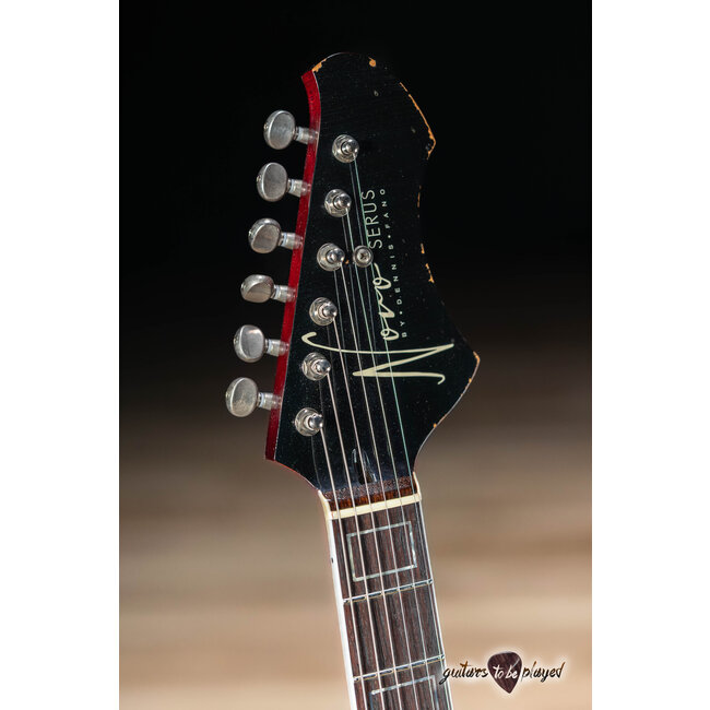 Novo Dealer Limited Serus P2 Chambered Guitar w/ Ellisonic P-90s – Bonfire