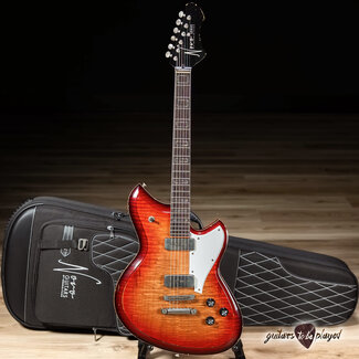 Novo Novo Dealer Limited Serus P2 Chambered Guitar w/ Ellisonic P-90s – Bonfire