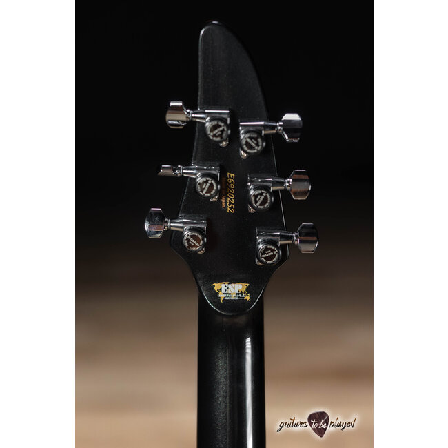 ESP Horizon FR CTM Burl Top Floyd Rose Guitar w/ Case – See Thru Black Burst