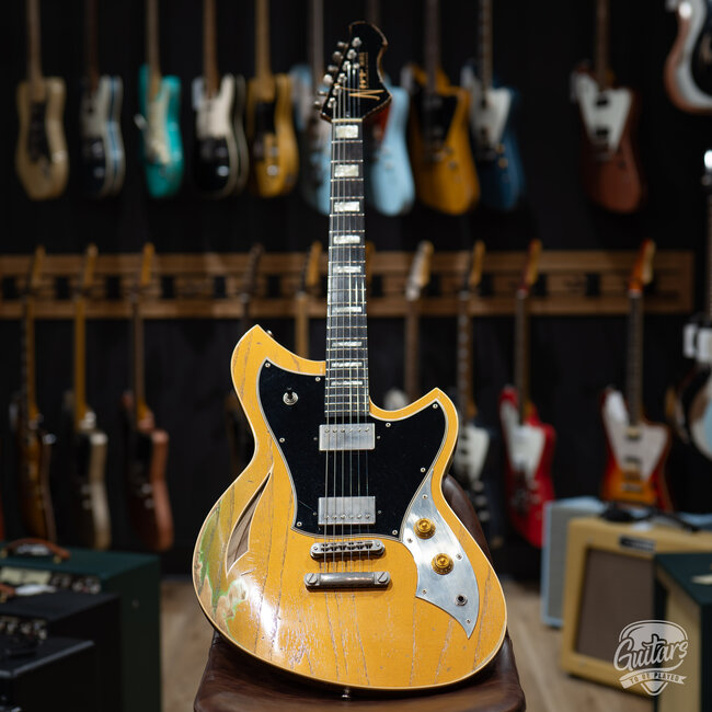 Novo Custom Miris H2 Semi-Hollow Chunky C w/ Fralin Pure PAF's – Gold Top Gold
