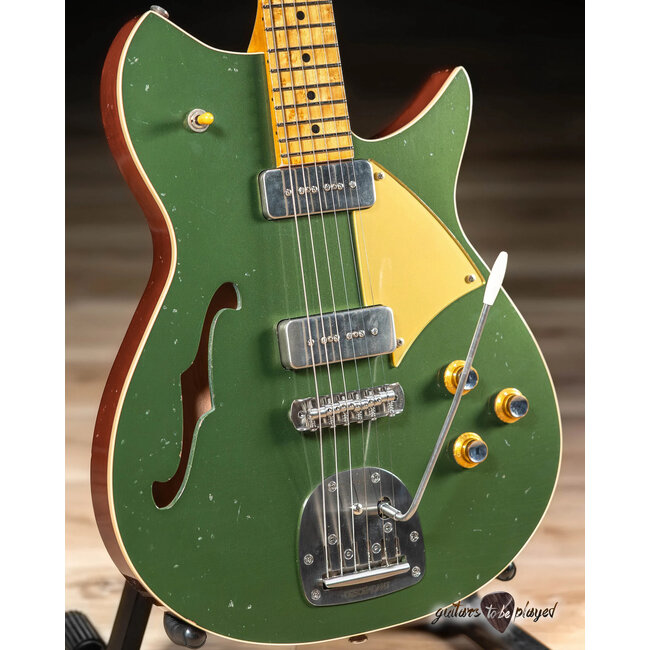 Fano RB6T Alt de Facto Thinline Lollar P-90 Guitar w/ Descendant –Cadillac Green