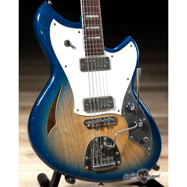 Novo Signature Miris J Semi-Hollow Guitar w/ Lollar DC-90s– H2O Glow