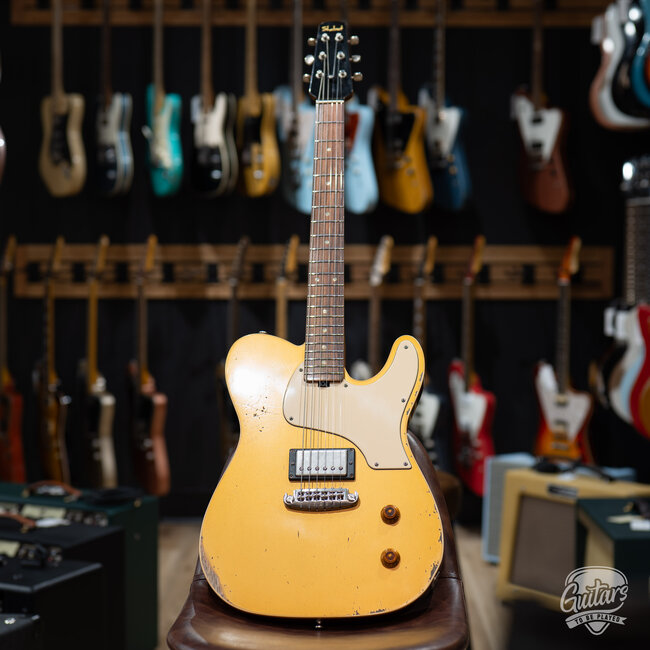 Shabat Lion STP Mahogany 24.75” Scale Humbucker Guitar – Gold Top