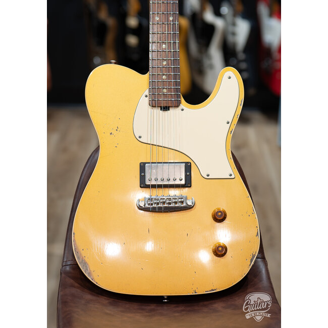 Shabat Lion STP Mahogany 24.75” Scale Humbucker Guitar – Gold Top