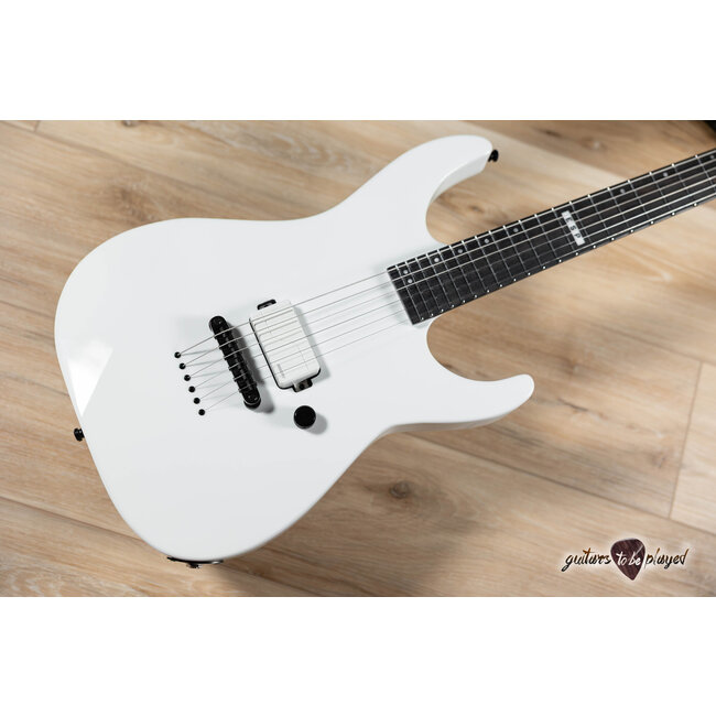 ESP E-II M-I NT Neck Thru Fishman Guitar w/ Case – Snow White