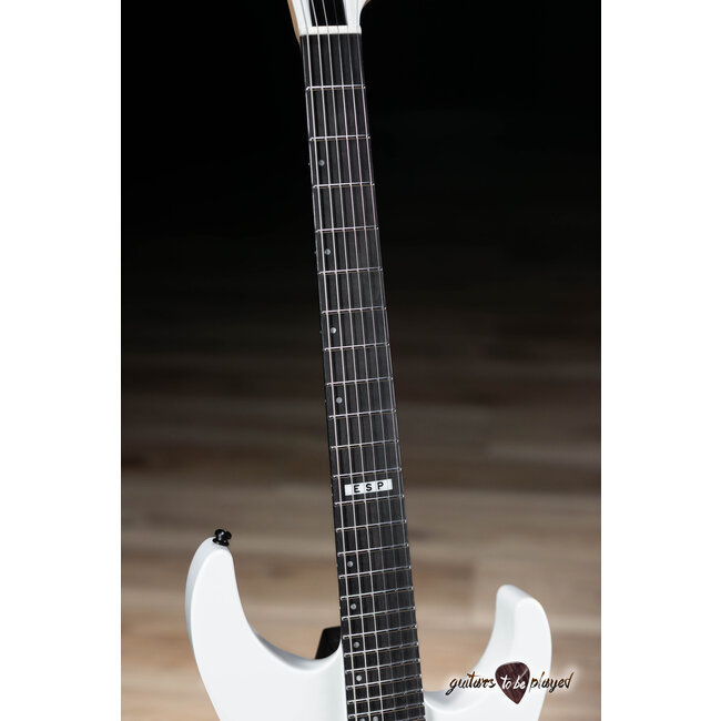 ESP E-II M-I NT Neck Thru Fishman Guitar w/ Case – Snow White