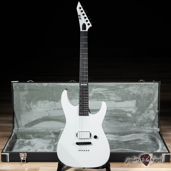 ESP E-II M-I NT Neck Thru Fishman Guitar w/ Case – Snow White