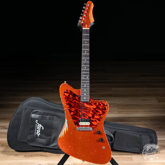 Fano Guitars Fano PX6 Alt de Facto Mahogany Set Neck Guitar w/ Wraptail – Candy Apple Orange