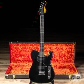 Shabat Guitars Shabat Lion Special Swamp Ash Baritone w/ Ebony Fretboard & Lollar P-90s – Black