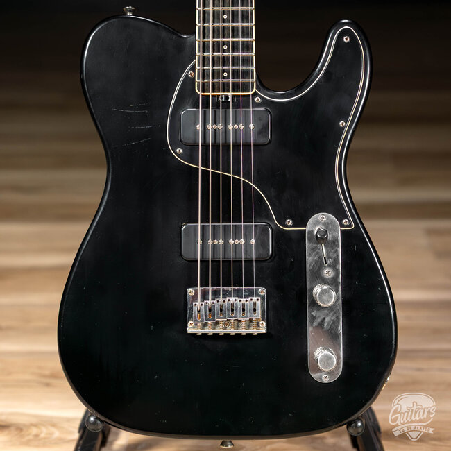 Shabat Lion Special Swamp Ash Baritone w/ Ebony Fretboard & Lollar P-90s – Black