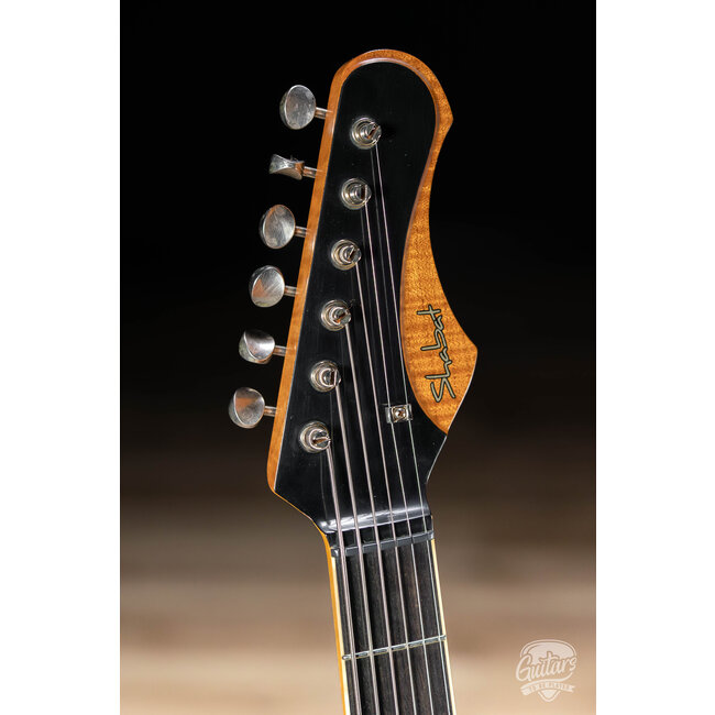 Shabat Lion Special Swamp Ash Baritone w/ Ebony Fretboard & Lollar P-90s – Black