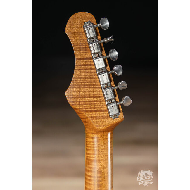 Shabat Lion Special Swamp Ash Baritone w/ Ebony Fretboard & Lollar P-90s – Black