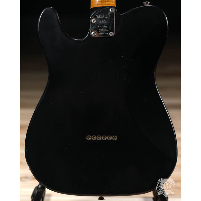 Shabat Lion Special Swamp Ash Baritone w/ Ebony Fretboard & Lollar P-90s – Black