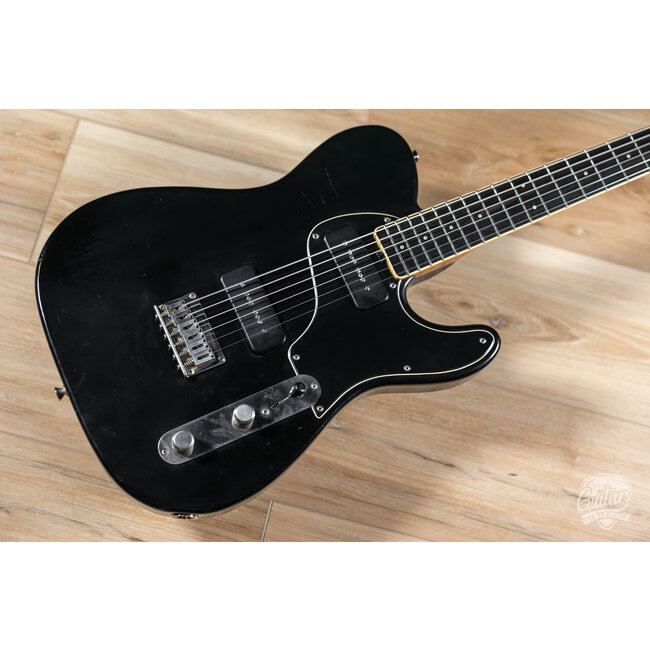 Shabat Lion Special Swamp Ash Baritone w/ Ebony Fretboard & Lollar P-90s – Black