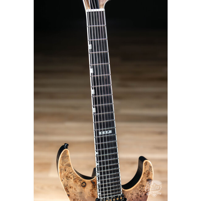 ESP E-II M-II 7 NT Bare Knuckle 7-String Guitar w/ Case – Purple Natural Fade