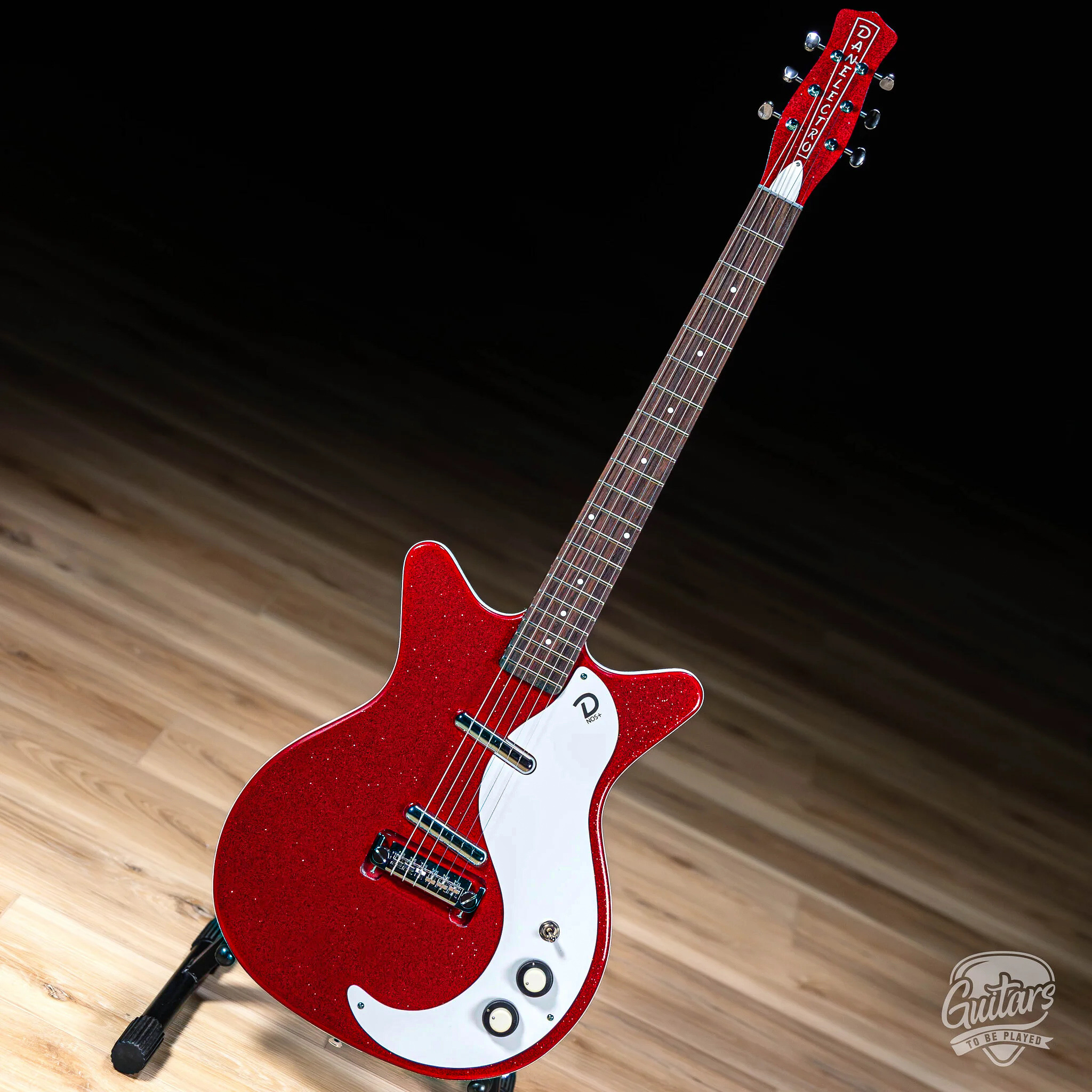 Danelectro '59M NOS+ Electric Guitar – Red Metalflake - Guitars To