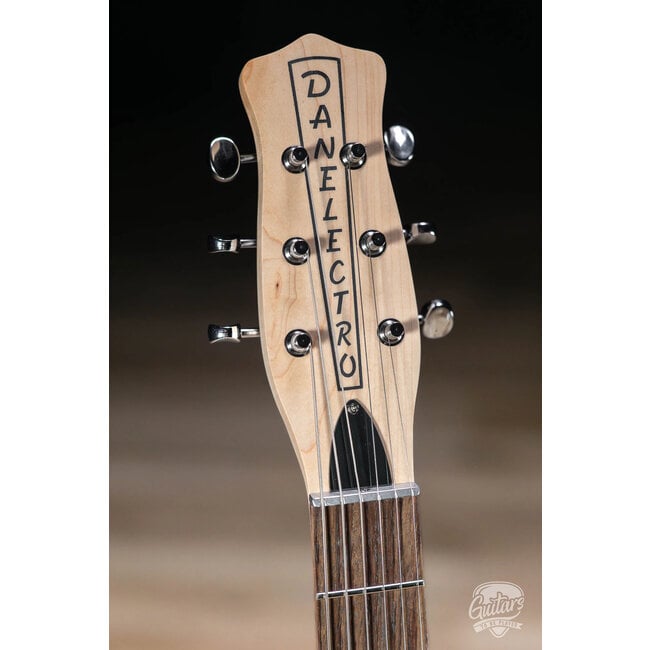 Danelectro Convertible Thinline Acoustic/Electric Guitar – Black