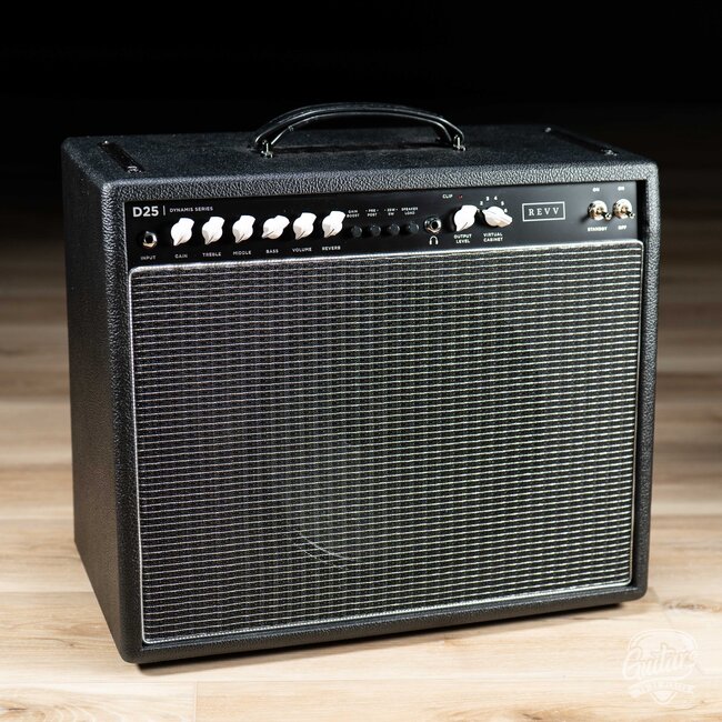 Revv Amps D25 1x12 25/5W Combo Amp w/ Footswitch – Black