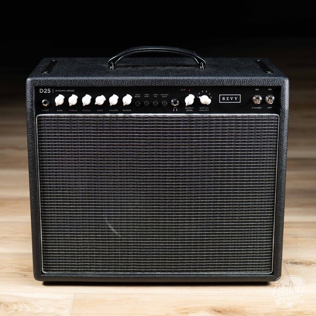 Revv Amps D25 1x12 25/5W Combo Amp w/ Footswitch – Black