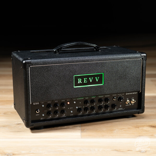 Revv G50 50/10W 3-Channel EL34 Tube Amp Head w/ Footswitch – Black