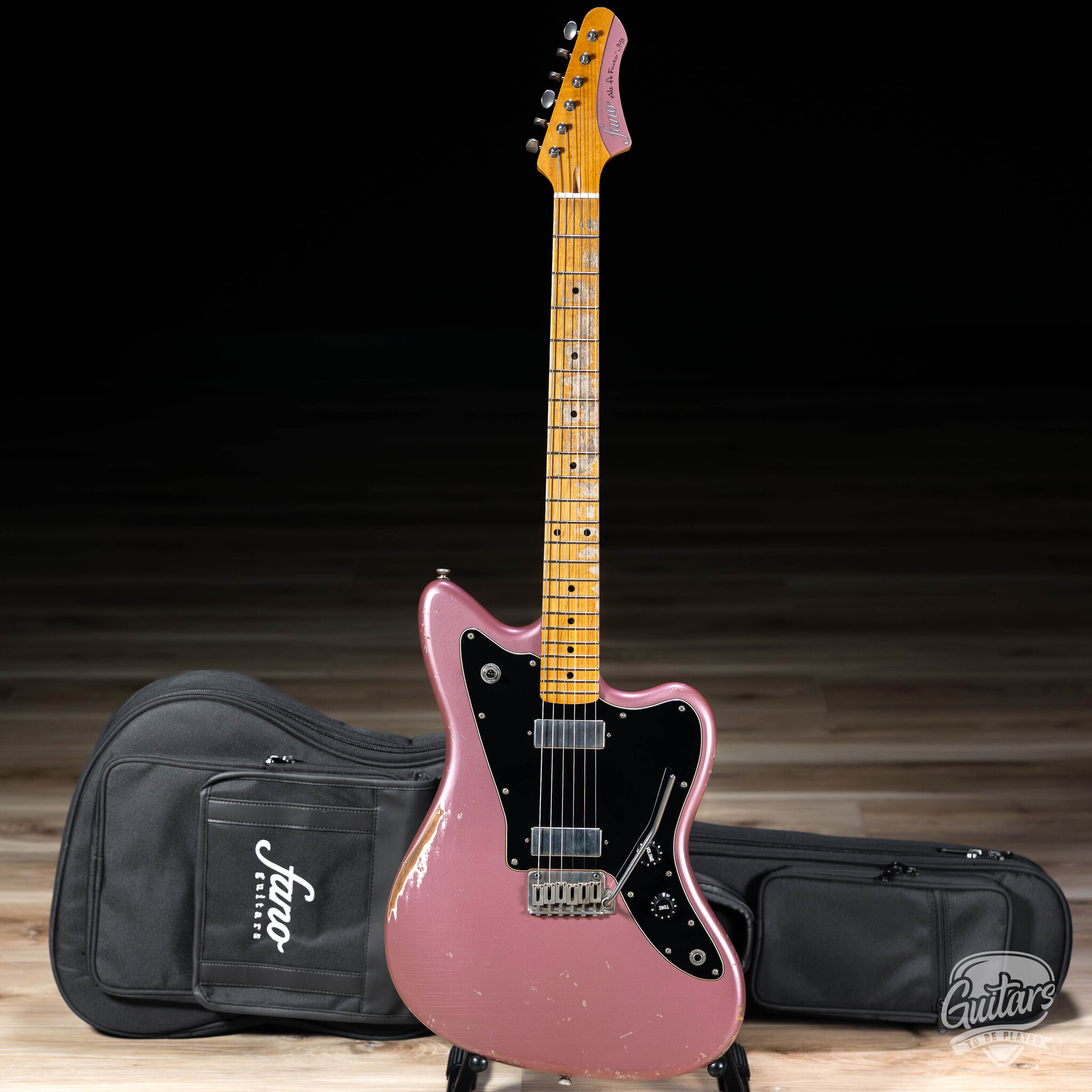 Fano JM6 Alt de Facto Lollar Firebird Guitar w/ Case – Burgundy