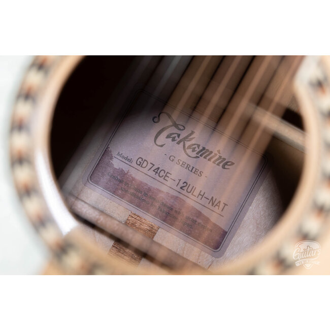 Takamine GD74CE-12ULH 12 String Lefty Acoustic Guitar w/ Bag – Natural