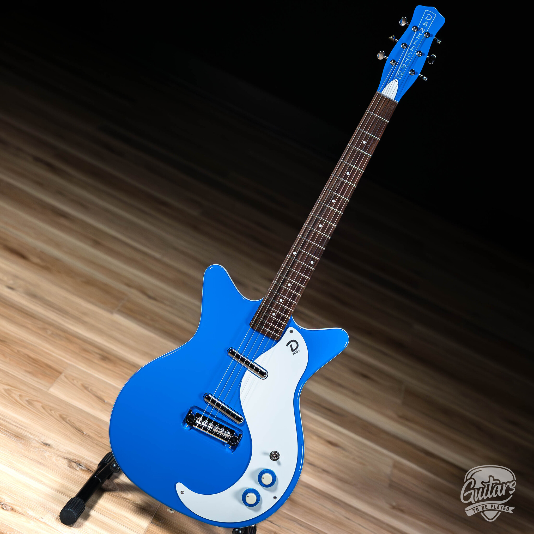 ギター Danelectro 59M NOS+ Danelectro '59M NOS+ Electric Guitar – Gogo Blue - Guitars