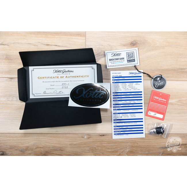 Xotic XTC-1 Alder T-Style w/ Roasted Flame Maple Neck & Rosewood – Sonic Blue