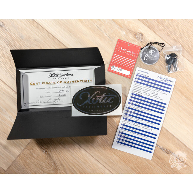 Xotic XTC-TL Alder Thinline T-Style w/ Roasted Flame Maple Neck – Aztec Gold