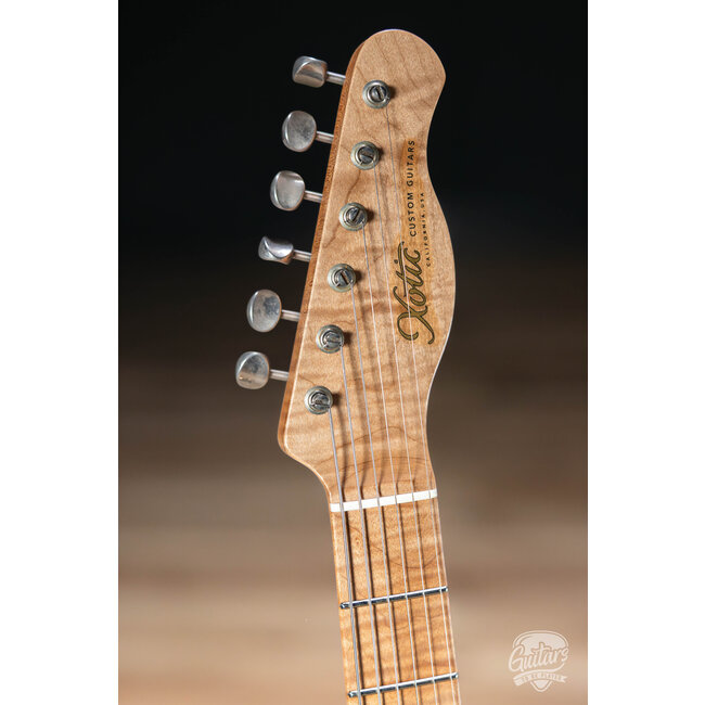 Xotic XTC-TL Alder Thinline T-Style w/ Roasted Flame Maple Neck – Aztec Gold