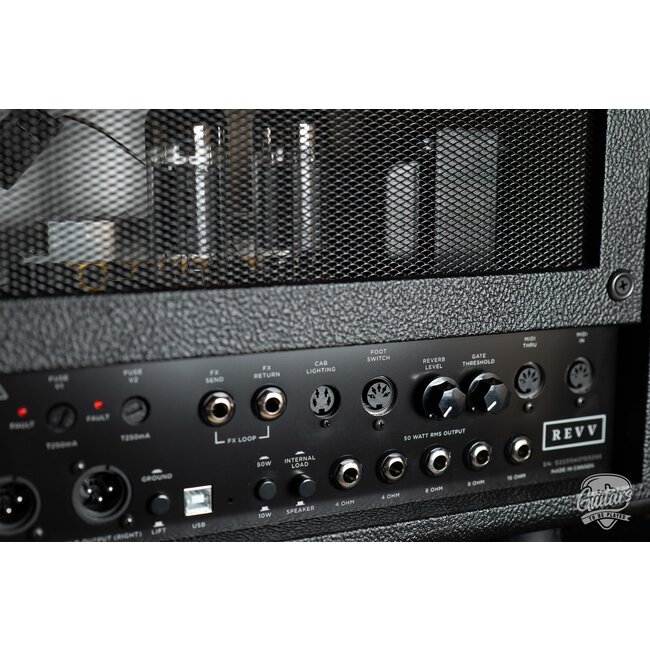 Revv G50 50/10W 3-Channel EL34 Tube Amp Head w/ 1x12 Cab & Speaker Cable