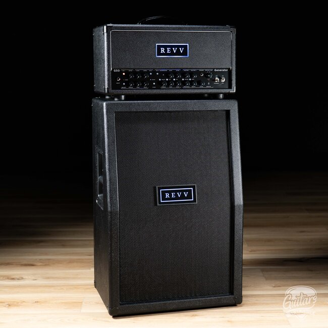 Revv G50 50/10W 3-Channel EL34 Tube Amp Head w/ 2x12 V30 Cab & Speaker Cable