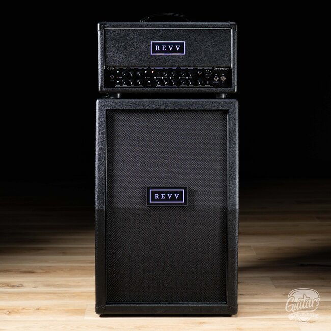 Revv G50 50/10W 3-Channel EL34 Tube Amp Head w/ 2x12 V30 Cab & Speaker Cable