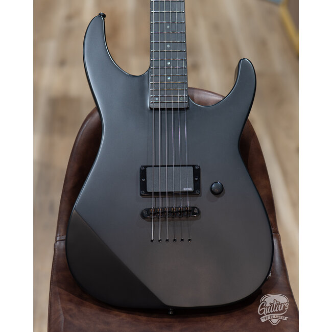 ESP E-II M-I NT Neck Thru EMG Guitar w/ Case – Black Satin (B-Stock)