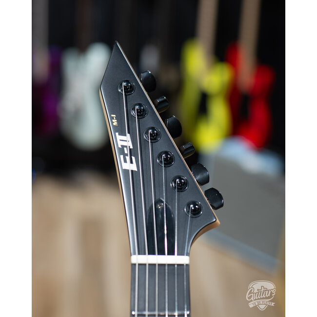 ESP E-II M-I NT Neck Thru EMG Guitar w/ Case – Black Satin (B-Stock)