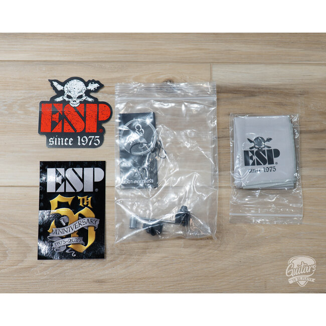 ESP E-II M-I NT Neck Thru EMG Guitar w/ Case – Black Satin (B-Stock)