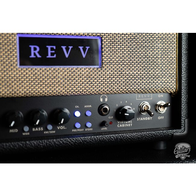 Revv G20TS 20/4W 2-Channel 6V6 Tube Amp Head – Black