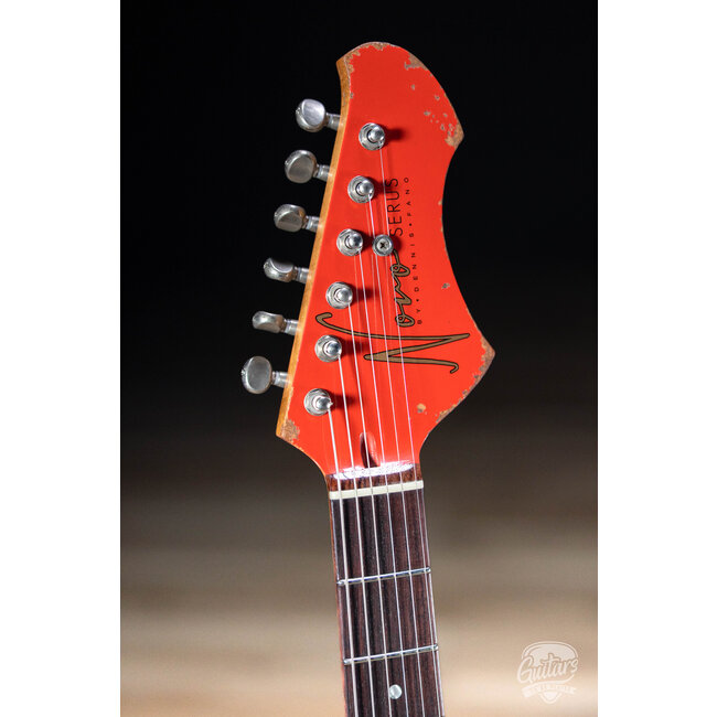 Novo Dealer Limited Serus T Guitar – Fiesta Red over '64 3-Tone Burst