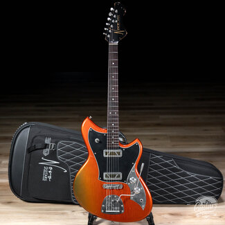 Novo Novo Custom Serus J Guitar w/ Lollar Gold Foils – Faded Sparkling Burgundy