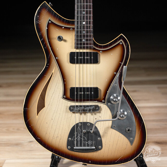 Novo Custom Miris J Semi-Hollow w/ Fralin Alnico P-90s – Toasted Marshmallow