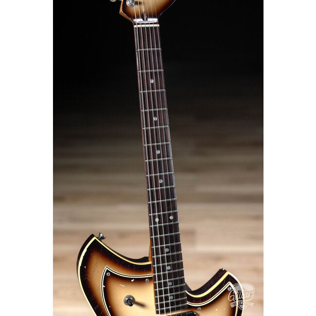 Novo Custom Miris J Semi-Hollow w/ Fralin Alnico P-90s – Toasted Marshmallow