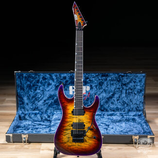 ESP Guitars ESP USA M-II Deluxe Floyd Rose Maple Top Guitar w/ Case – Lynch Burst