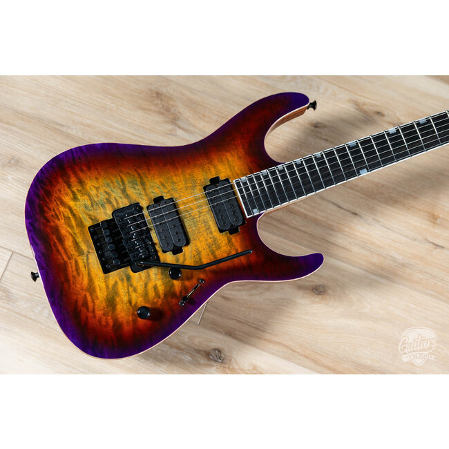 ESP USA M-II Deluxe Floyd Rose Maple Top Guitar w/ Case – Lynch Burst