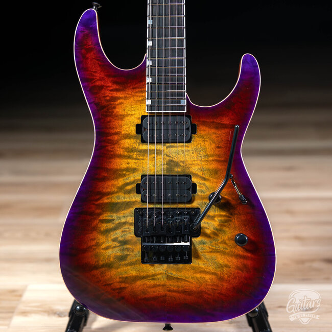 ESP USA M-II Deluxe Floyd Rose Maple Top Guitar w/ Case – Lynch Burst