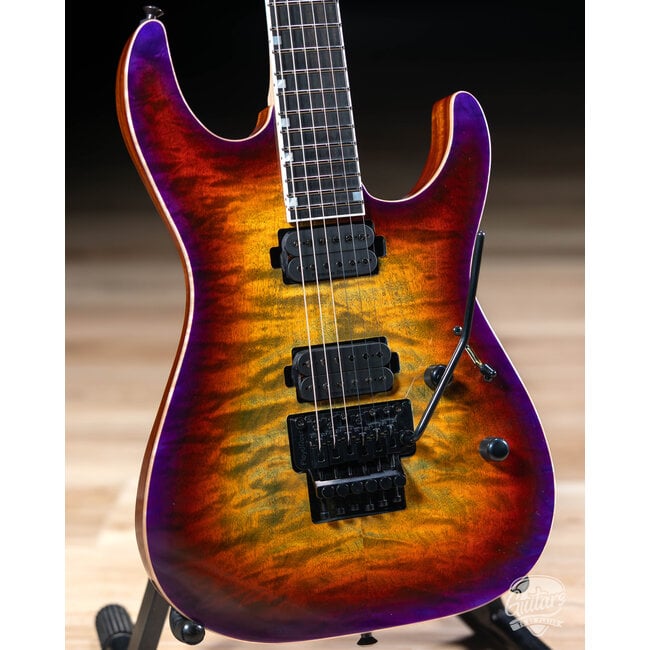 ESP USA M-II Deluxe Floyd Rose Maple Top Guitar w/ Case – Lynch Burst