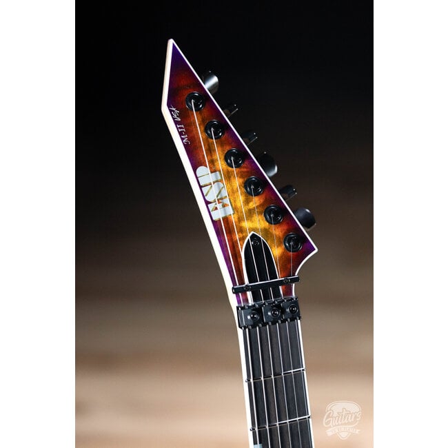 ESP USA M-II Deluxe Floyd Rose Maple Top Guitar w/ Case – Lynch Burst