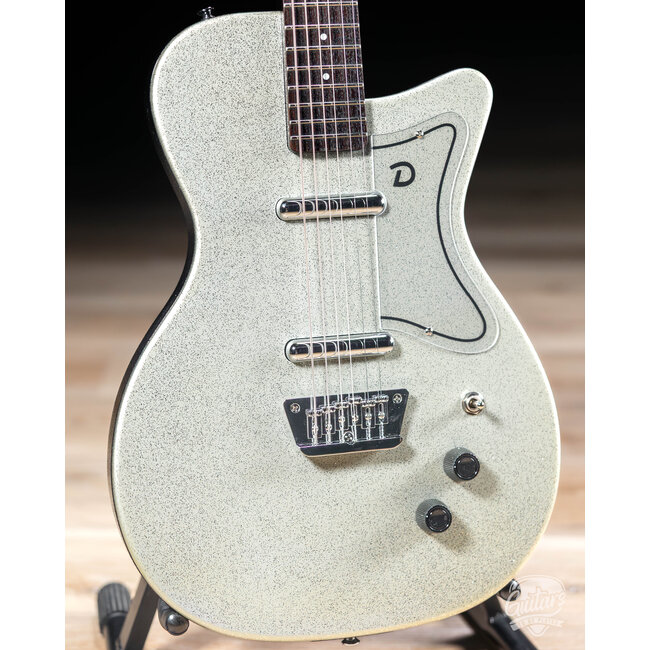 Danelectro Baritone Electric Guitar – Silver Metalflake